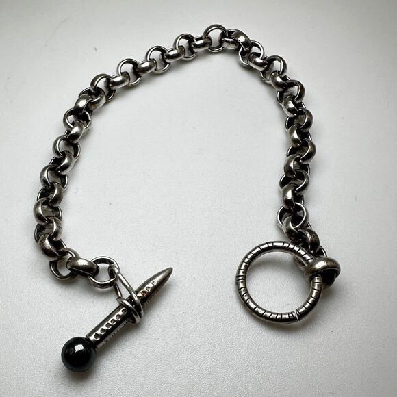 Unisex thick cable link sterling silver bracelet! - Picture 9 of 9